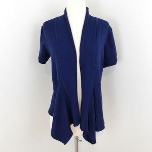 89th & Madison Open Front Short Sleeve Cardigan
